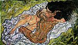 The Embrace The Loving by Egon Schiele